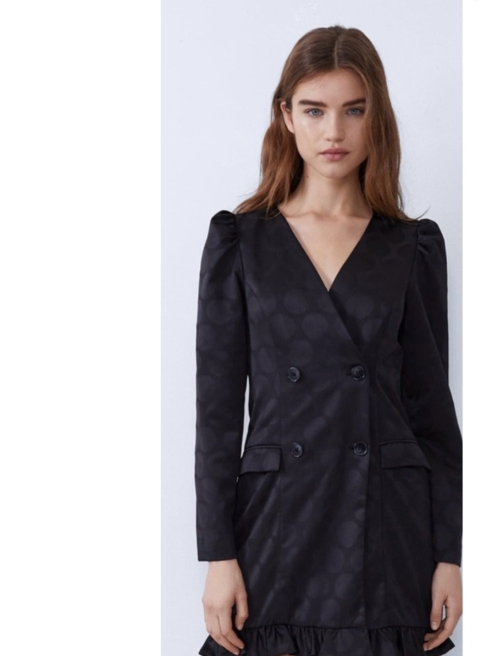 Zara Black Tailored Blazer Dress